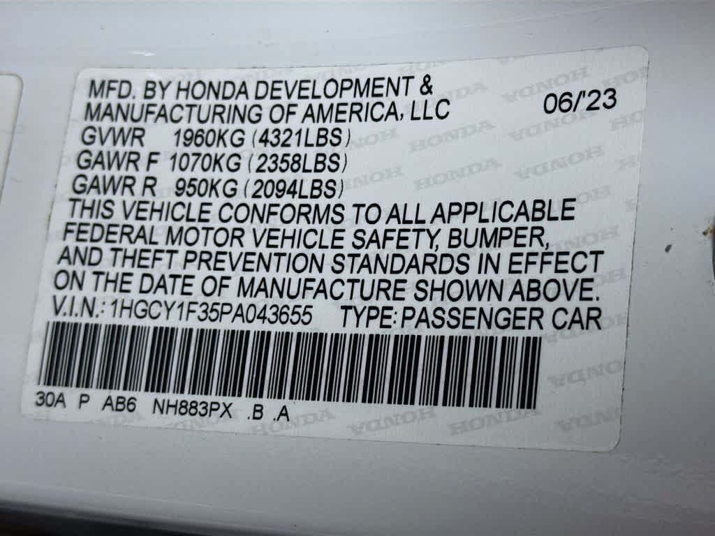 Certified 2023 Honda Accord EX image 28