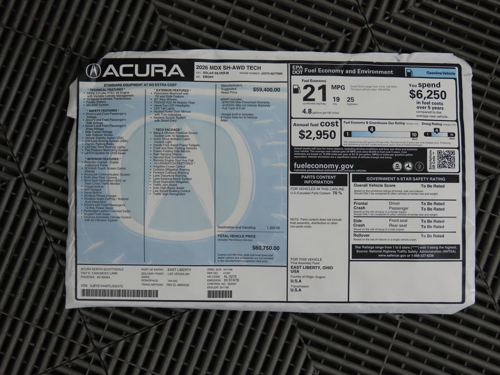 New 2026 Acura MDX w/ Technology Package image 9