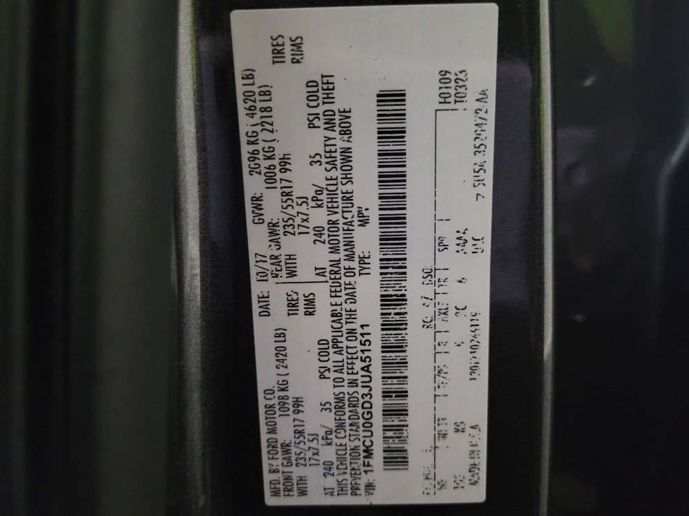 Used 2018 Ford Escape SE w/ SE Sync 3 Package FWD image 33