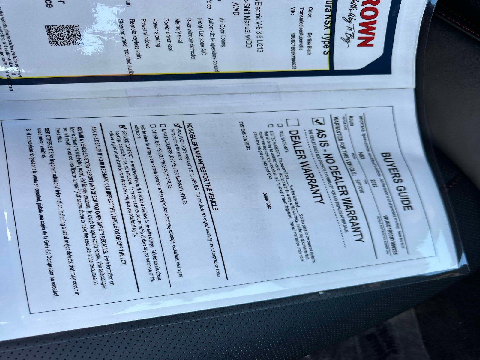 Used 2022 Acura NSX Type S image 25