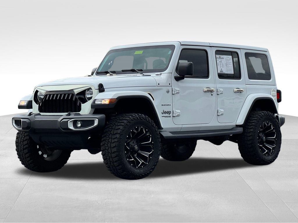 Used 2019 Jeep Wrangler Unlimited Sahara w/ Uconnect 4C Nav & Sound Group AWD/4WD image 3