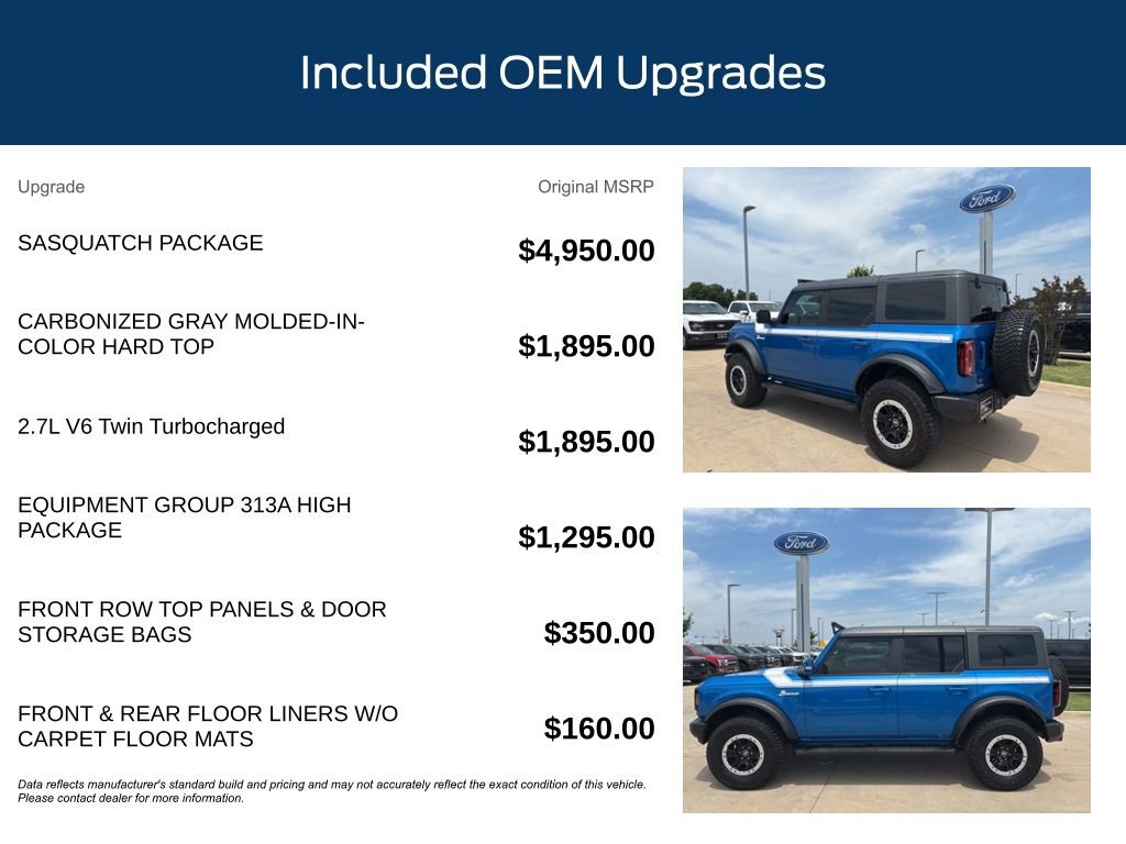 Used 2023 Ford Bronco Outer Banks w/ Sasquatch Package AWD/4WD image 10