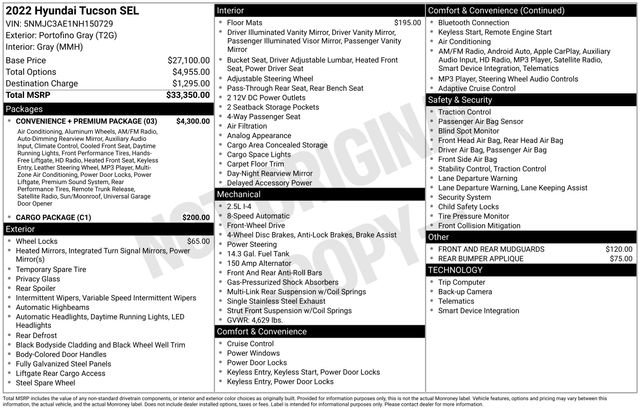 Used 2022 Hyundai Tucson SEL w/ Convenience + Premium Package image 7