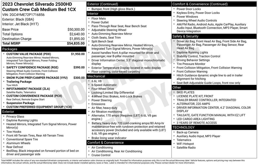 Used 2023 Chevrolet Silverado 2500 Custom w/ Custom Value Package image 4