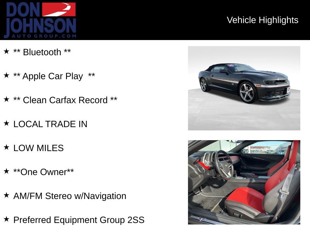 Used 2015 Chevrolet Camaro SS w/ Commemorative Special Edition image 6