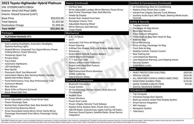 Used 2023 Toyota Highlander Platinum image 36