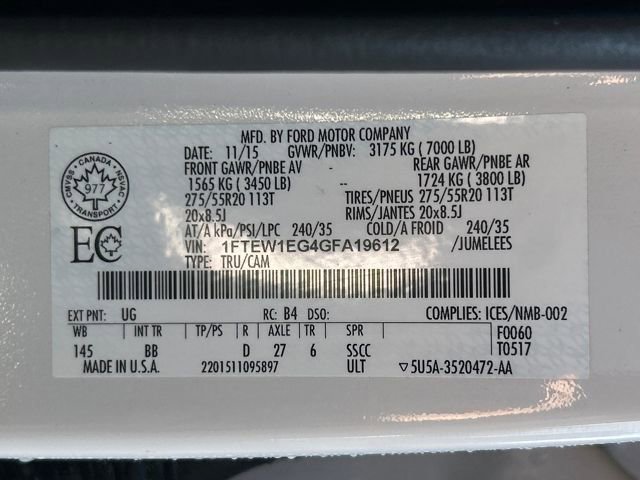 Used 2016 Ford F150 Platinum image 18