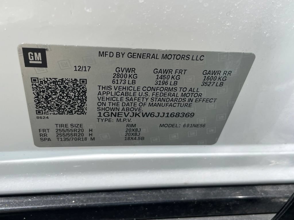 Used 2018 Chevrolet Traverse Premier w/ Redline Edition AWD/4WD image 10