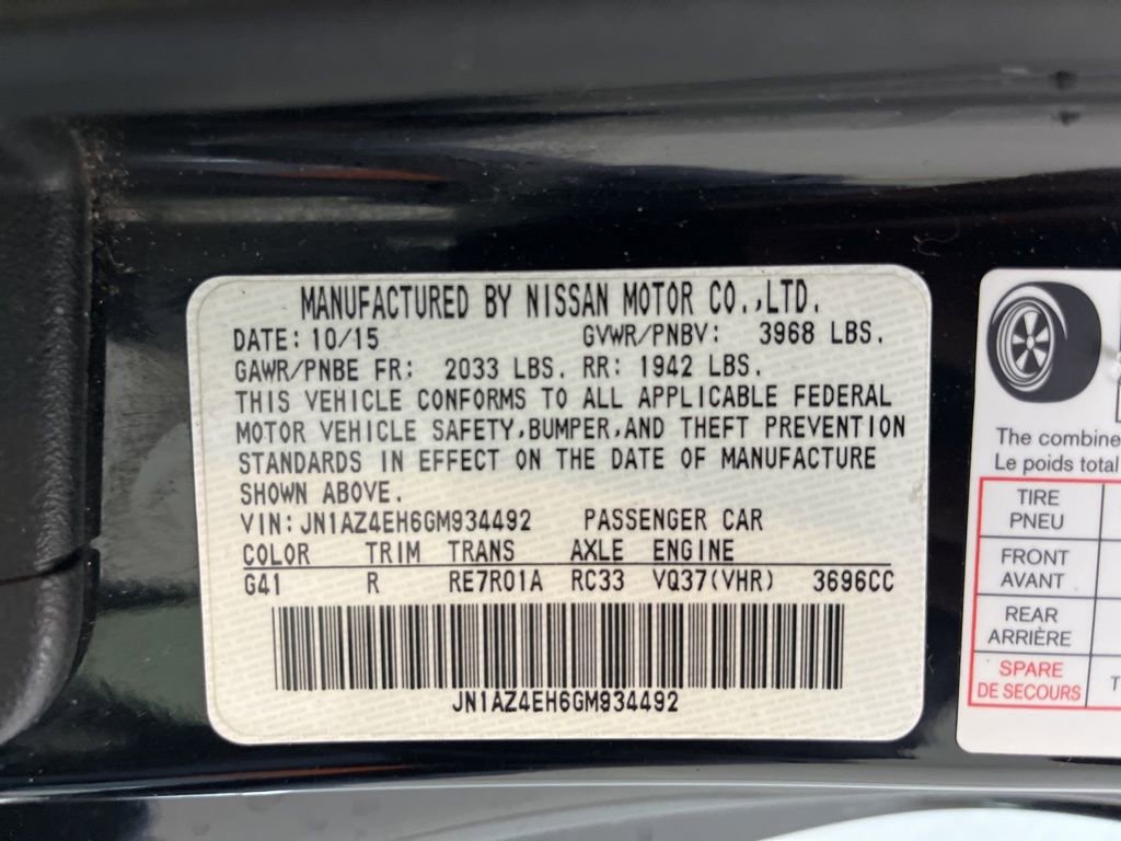 Used 2016 Nissan 370Z Touring w/ Aerodynamics Package RWD image 69