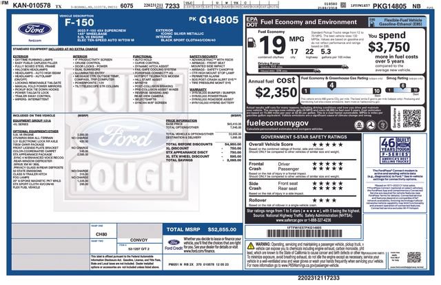 Used 2023 Ford F150 XL w/ STX Appearance Package AWD/4WD image 49