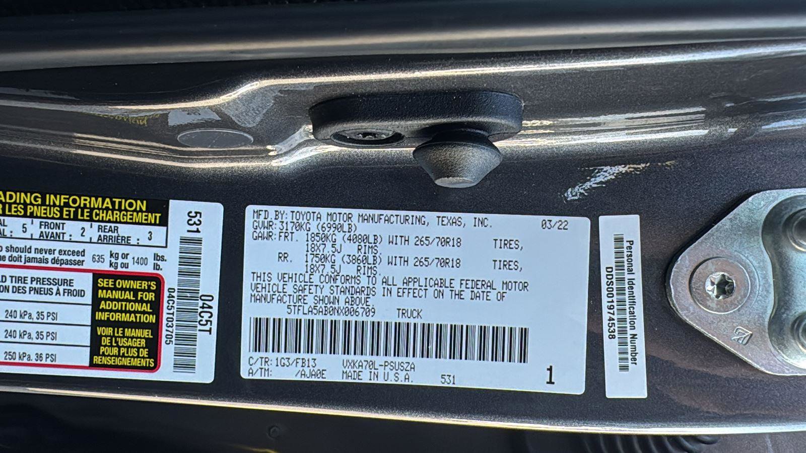 Used 2022 Toyota Tundra SR5 image 22