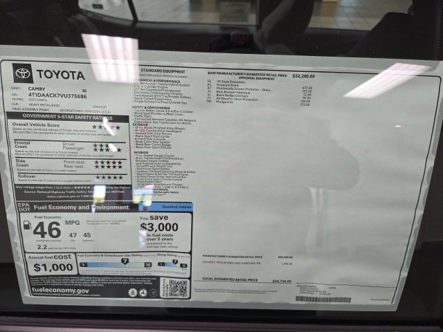 New 2027 Toyota Camry SE FWD image 7