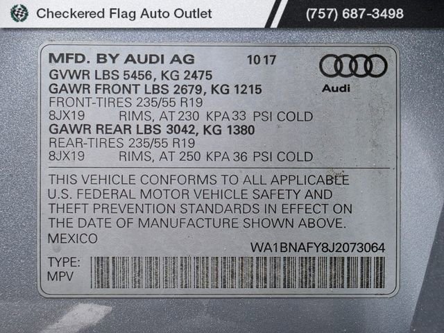 Used 2018 Audi Q5 2.0T Premium Plus w/ Premium Plus Package AWD/4WD image 54