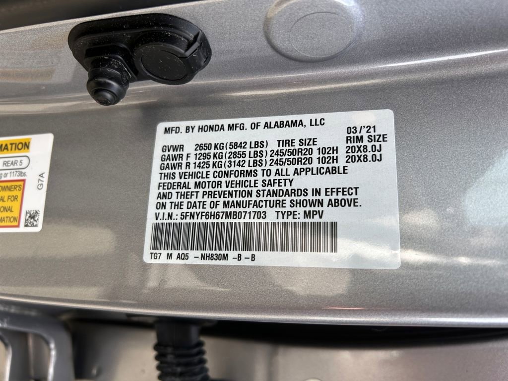 Used 2021 Honda Pilot Touring image 35