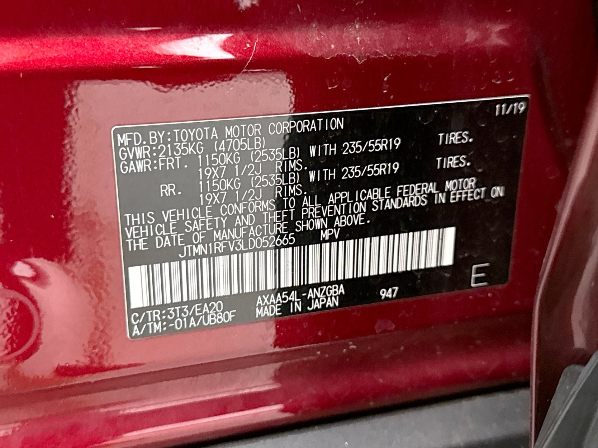 Used 2020 Toyota RAV4 Limited w/ All Weather Liner Package image 27