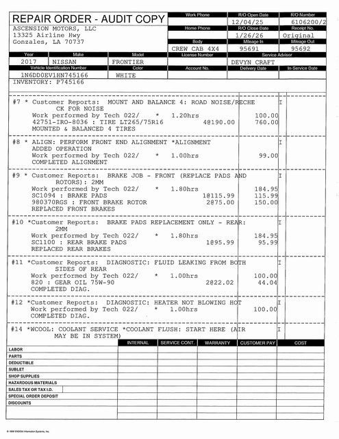 Used 2017 Nissan Frontier PRO-4X w/ Pro-4x Luxury Package image 15