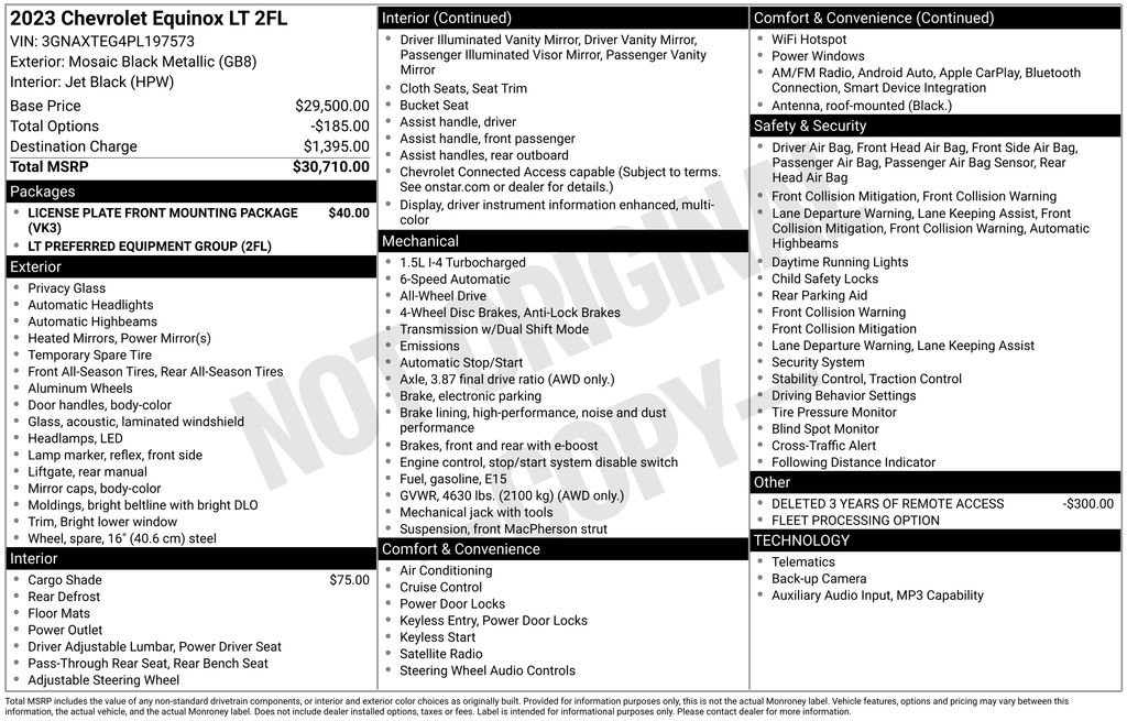 Used 2023 Chevrolet Equinox LT image 23