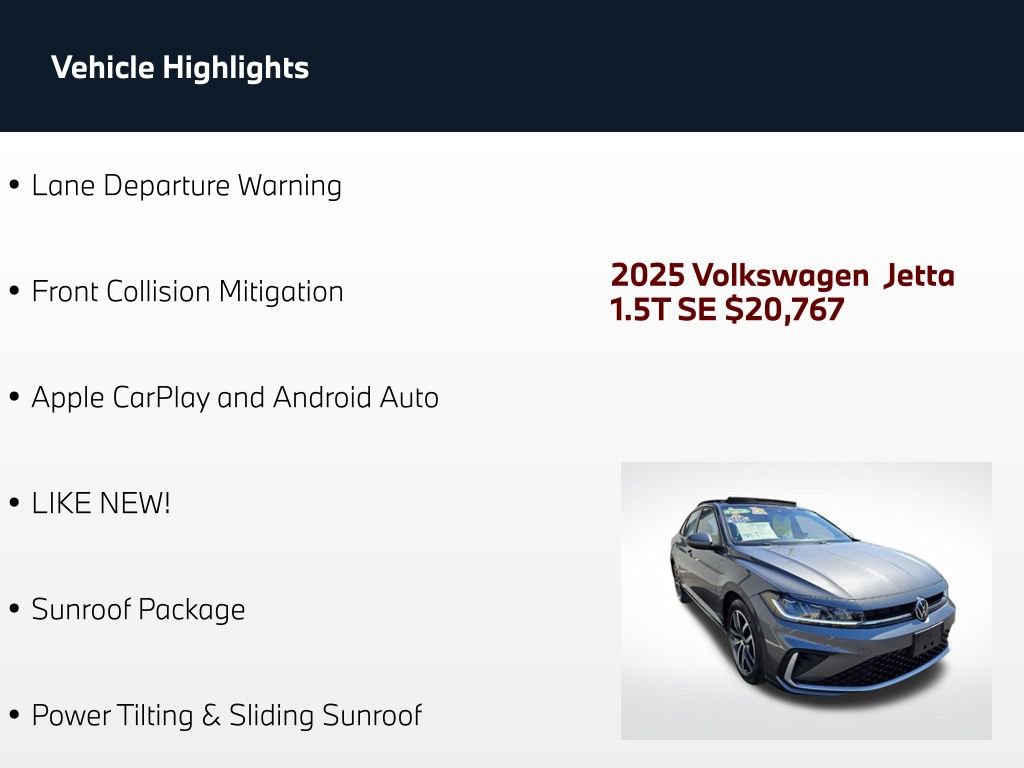 Used 2025 Volkswagen Jetta SE image 4