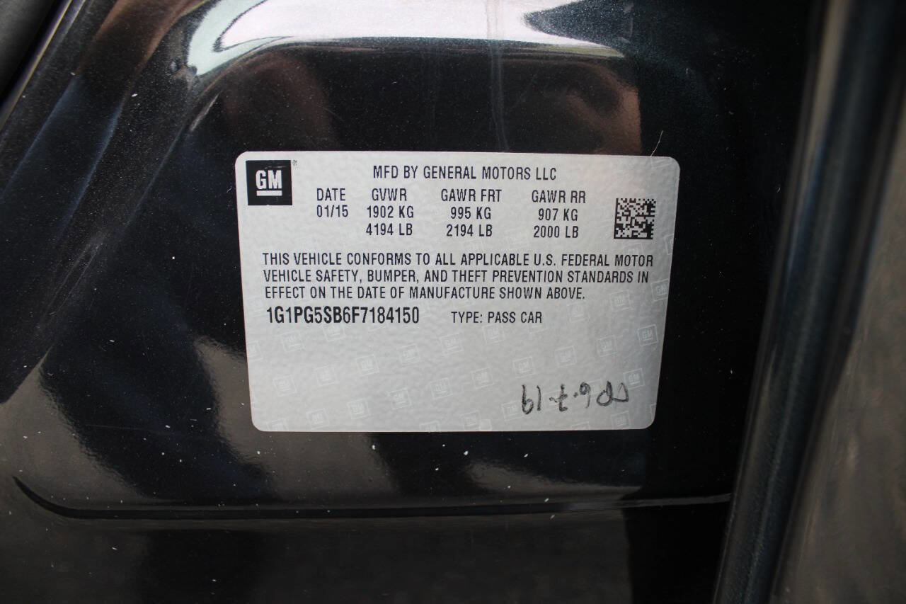 Used 2015 Chevrolet Cruze LTZ w/ Sun, Sound and Sport Package FWD image 43