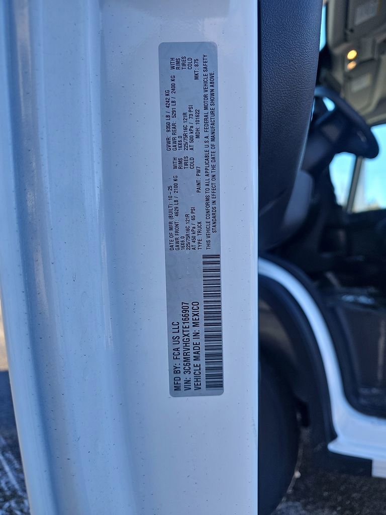 New 2026 RAM ProMaster 3500 w/ Quick Order Package 22G SLT FWD image 35