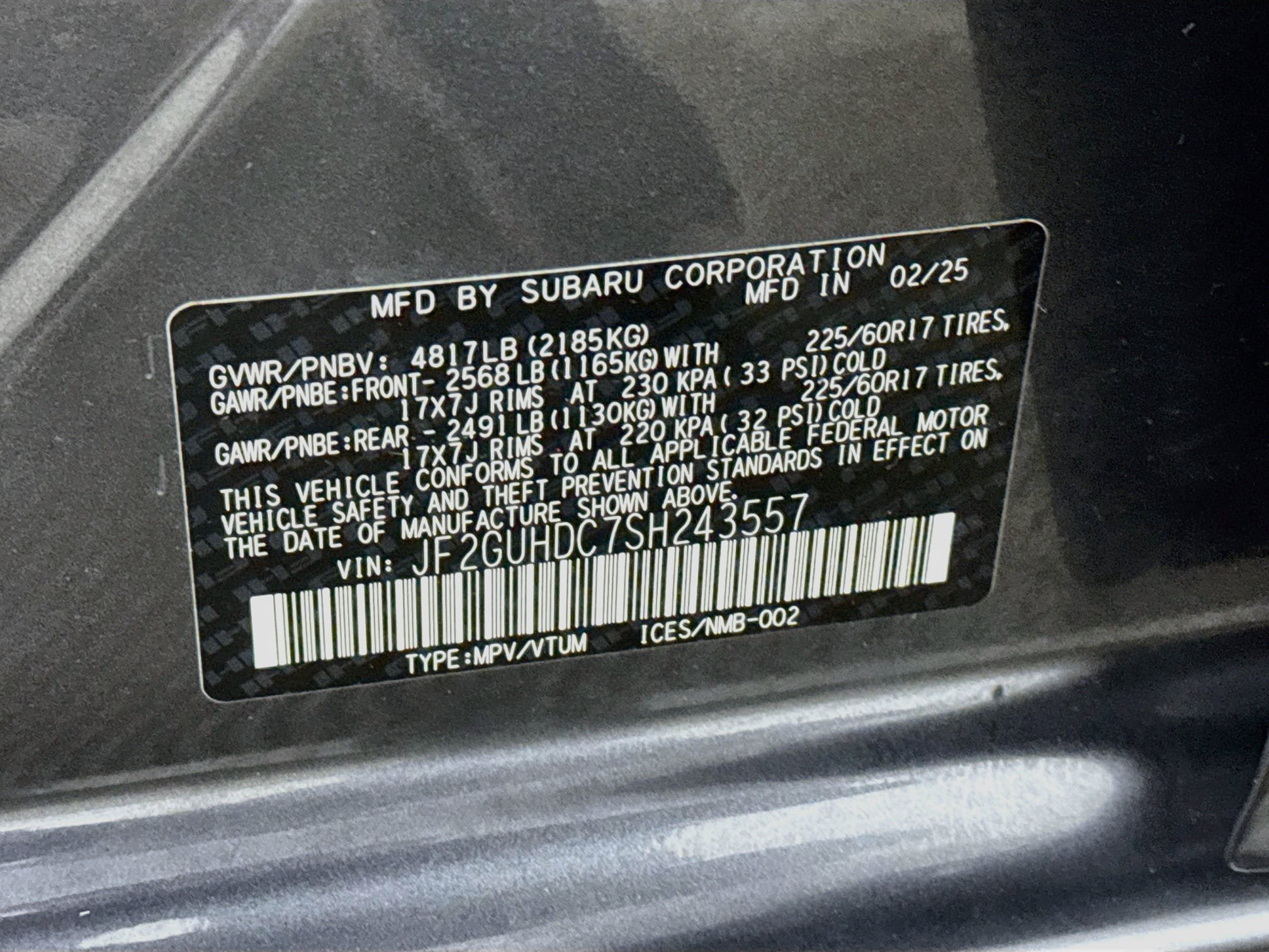 Used 2025 Subaru Crosstrek 2.5i Premium AWD/4WD image 26