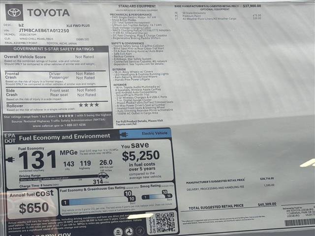 New 2026 Toyota bZ FWD image 24