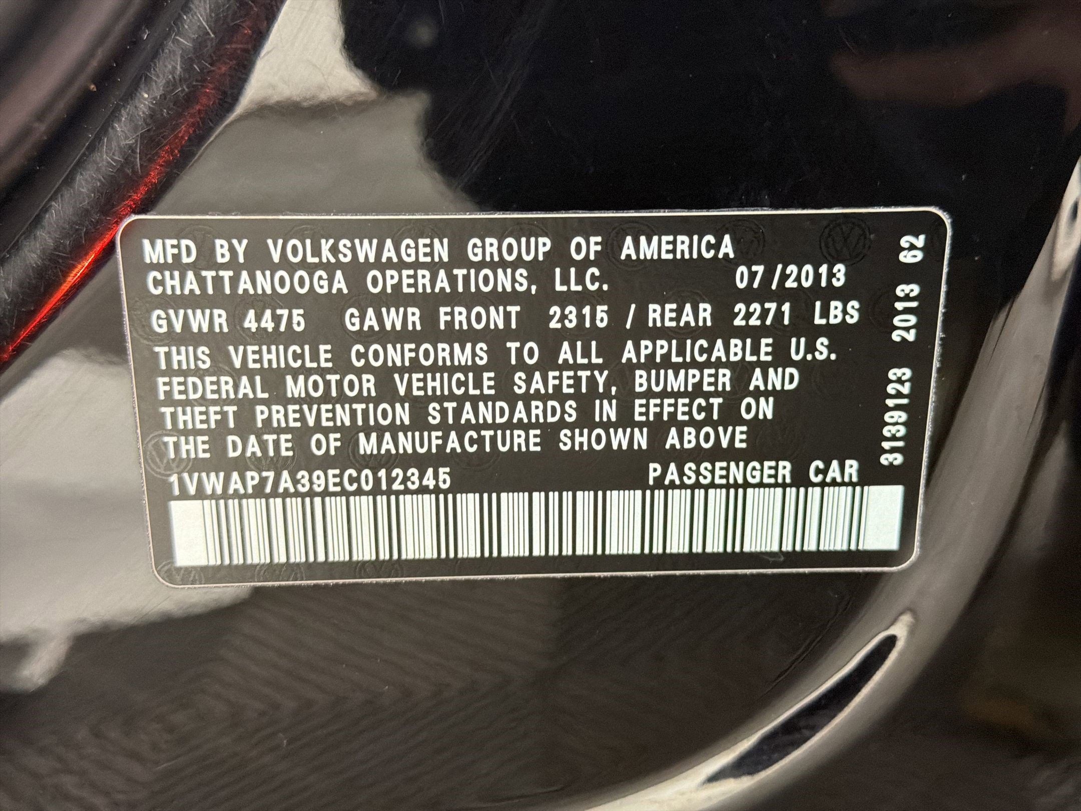 Used 2014 Volkswagen Passat 2.5 S FWD image 19