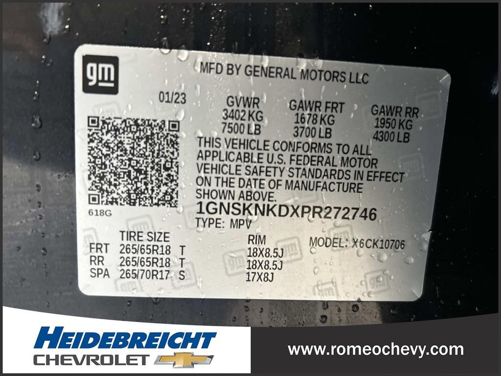 Certified 2023 Chevrolet Tahoe LT w/ Max Trailering Package image 8