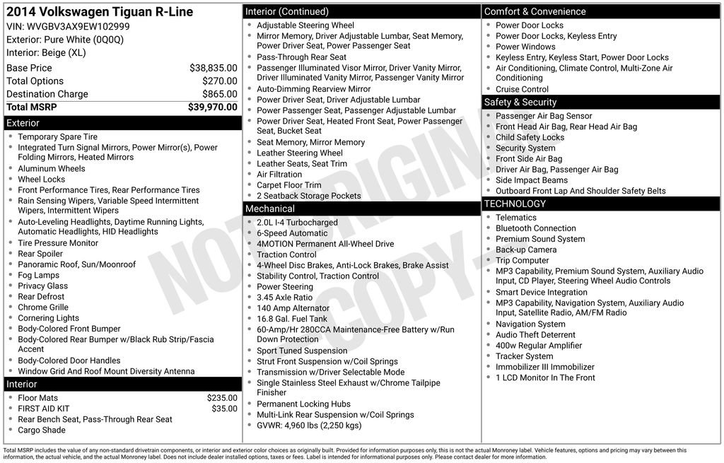 Used 2014 Volkswagen Tiguan R-Line image 3