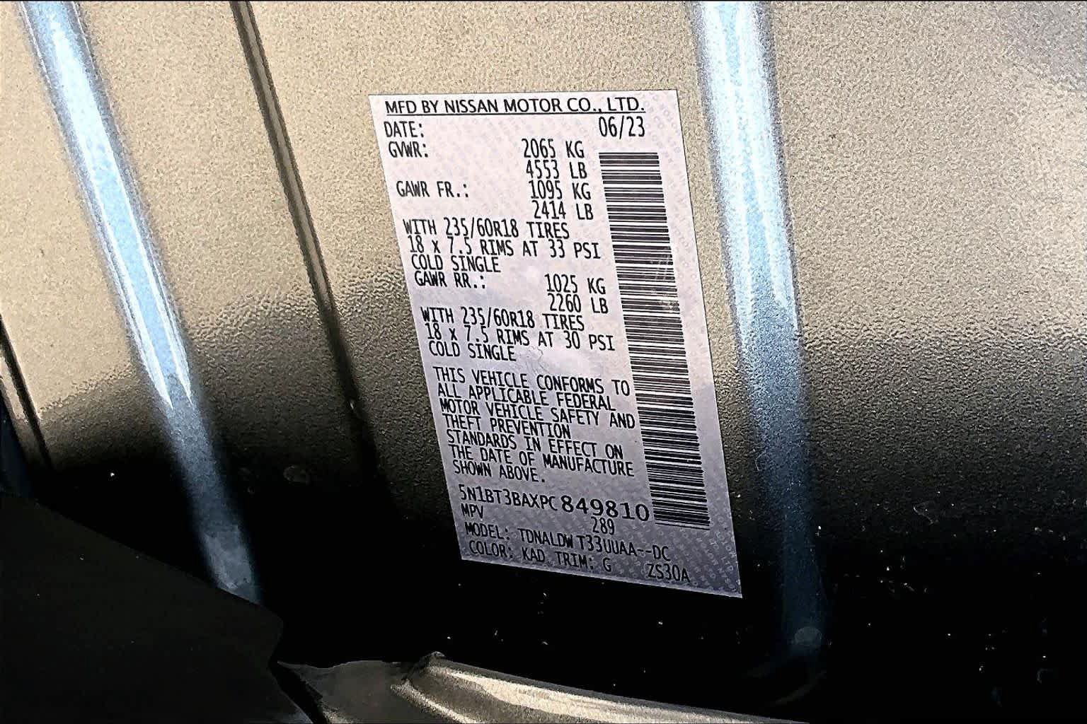 Certified 2023 Nissan Rogue SV w/ SV Premium B Package FWD image 33