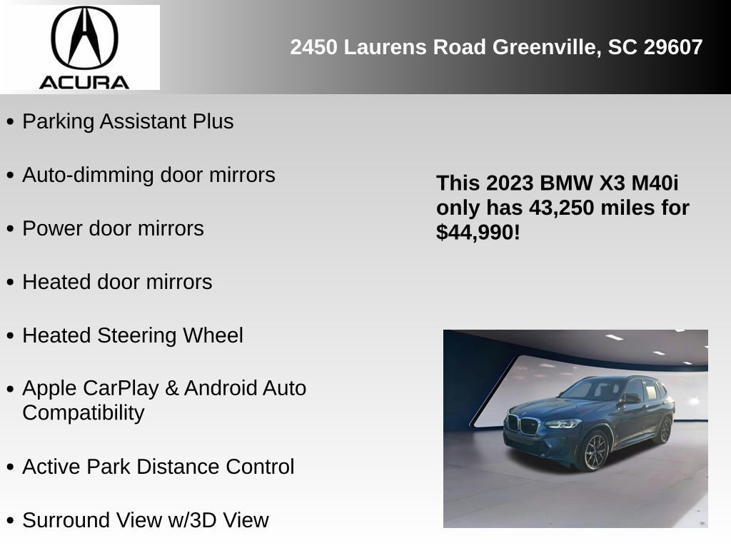 Used 2023 BMW X3 M40i w/ Premium Package image 27