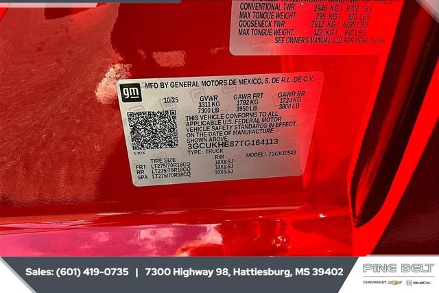 New 2026 Chevrolet Silverado 1500 ZR2 w/ Dark Appearance Package image 7