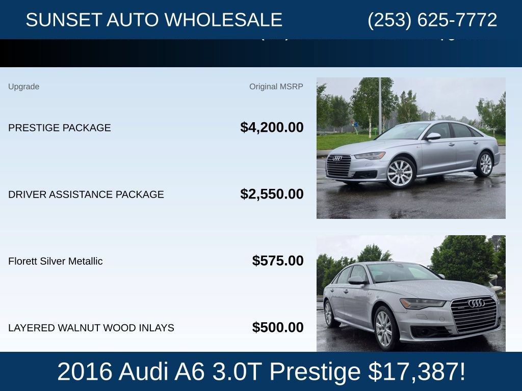 Used 2016 Audi A6 3.0T Prestige w/ Prestige Package AWD/4WD image 23