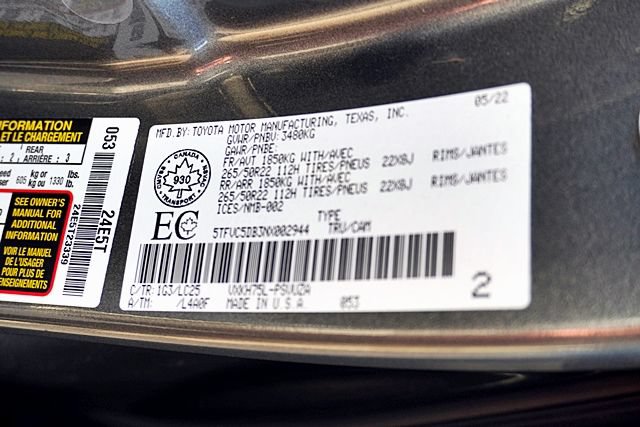Used 2022 Toyota Tundra Capstone AWD/4WD image 15