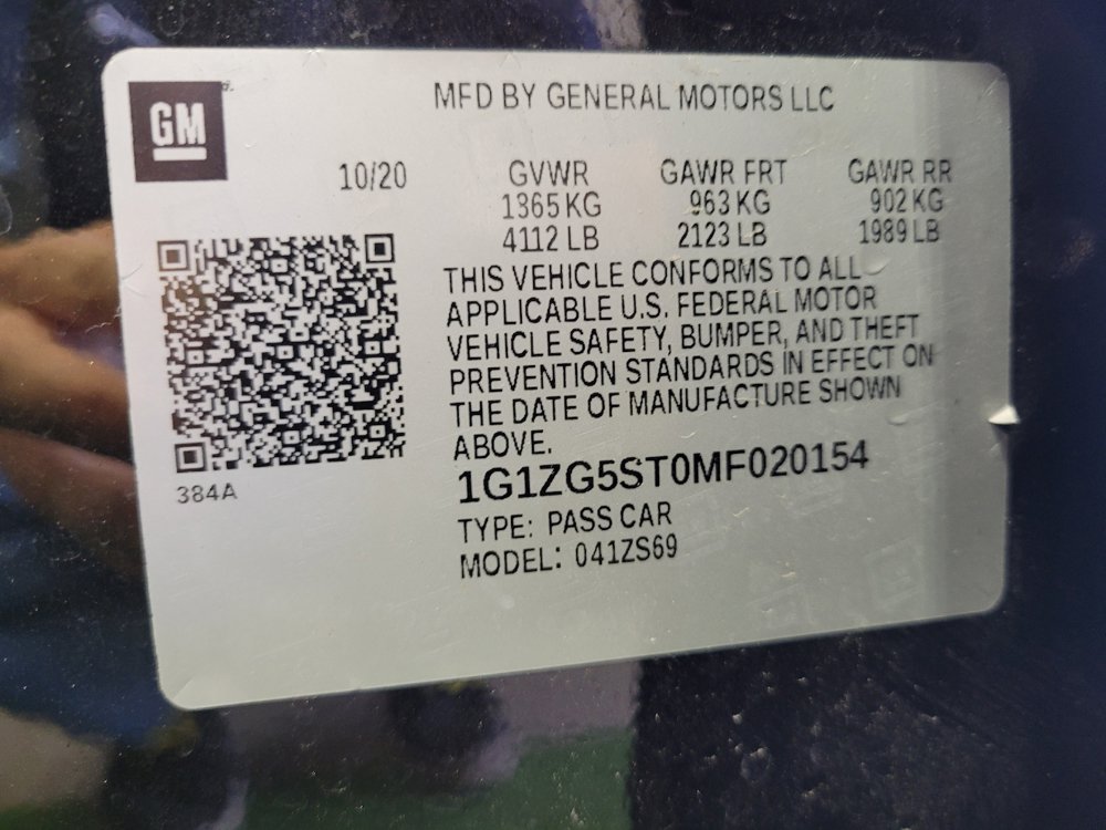 Used 2021 Chevrolet Malibu RS w/ LPO, Convenience Package 2 FWD image 33