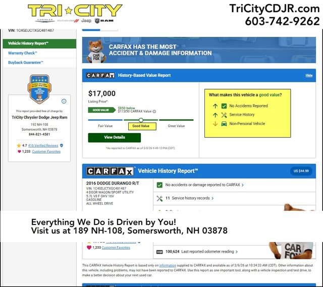 Used 2016 Dodge Durango R/T image 11