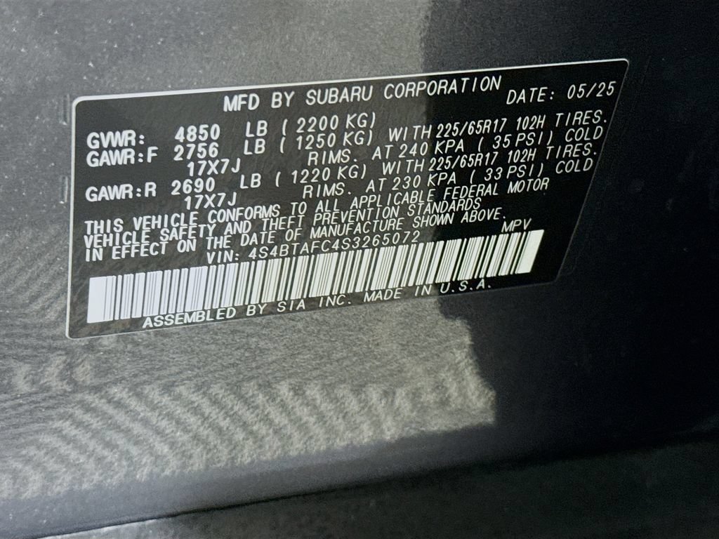 Certified 2025 Subaru Outback Premium w/ Popular Package #1 AWD/4WD image 36