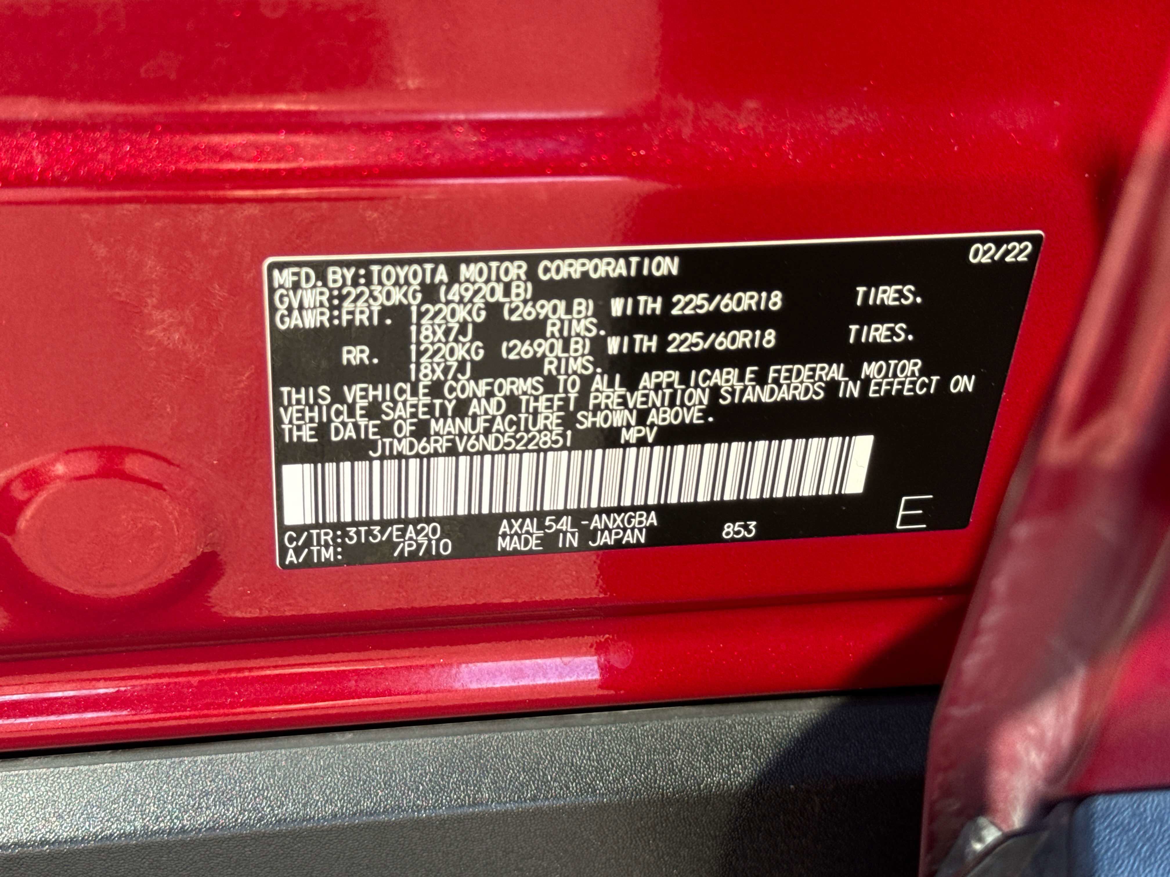 Used 2022 Toyota RAV4 Limited w/ Limited Grade Weather Package image 27