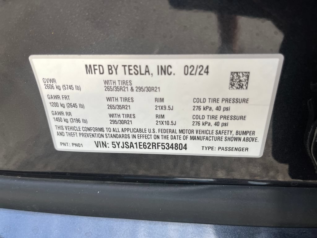 Used 2024 Tesla Model S Plaid AWD/4WD image 30
