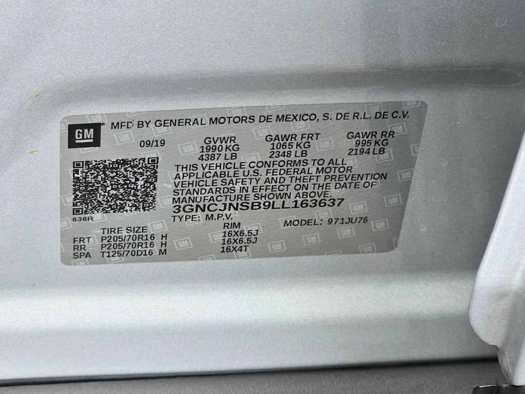 Certified 2020 Chevrolet Trax LS w/ Tint and Cruise Package AWD/4WD image 53