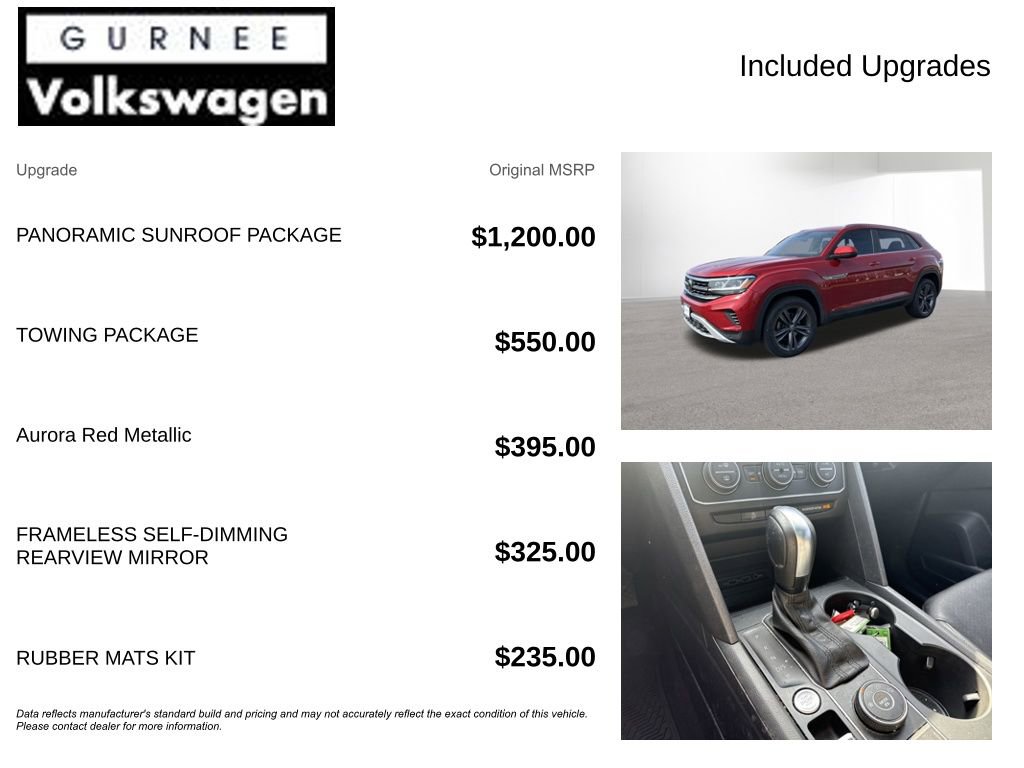 Used 2020 Volkswagen Atlas Cross Sport SE w/ Panoramic Sunroof Package image 4