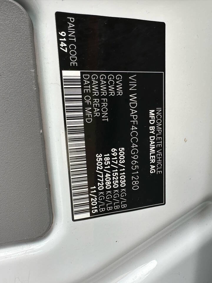 Used 2016 Mercedes-Benz Sprinter 3500 w/ Suspension Package II image 15