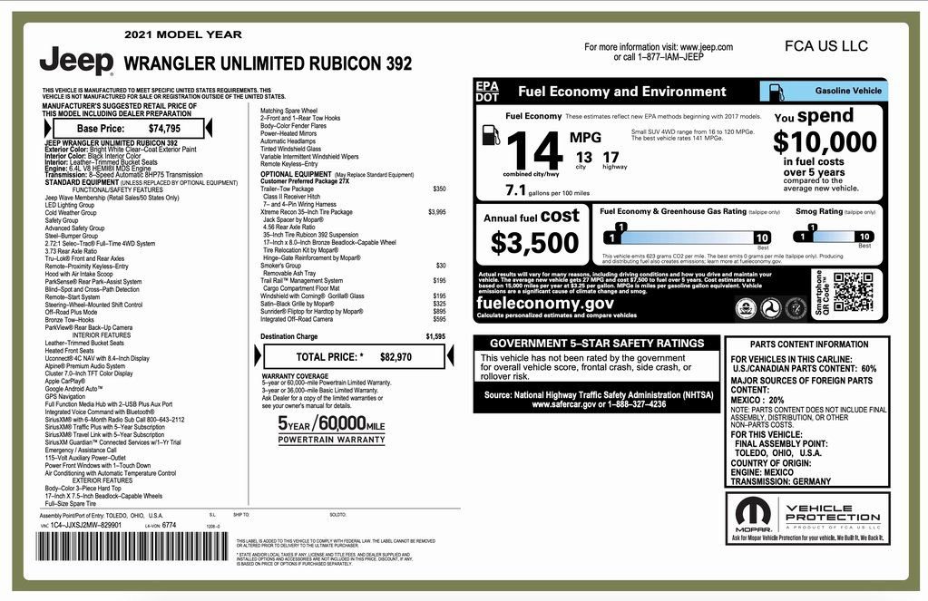 Certified 2021 Jeep Wrangler Unlimited Rubicon w/ Xtreme Recon 35" Tire Package video 2