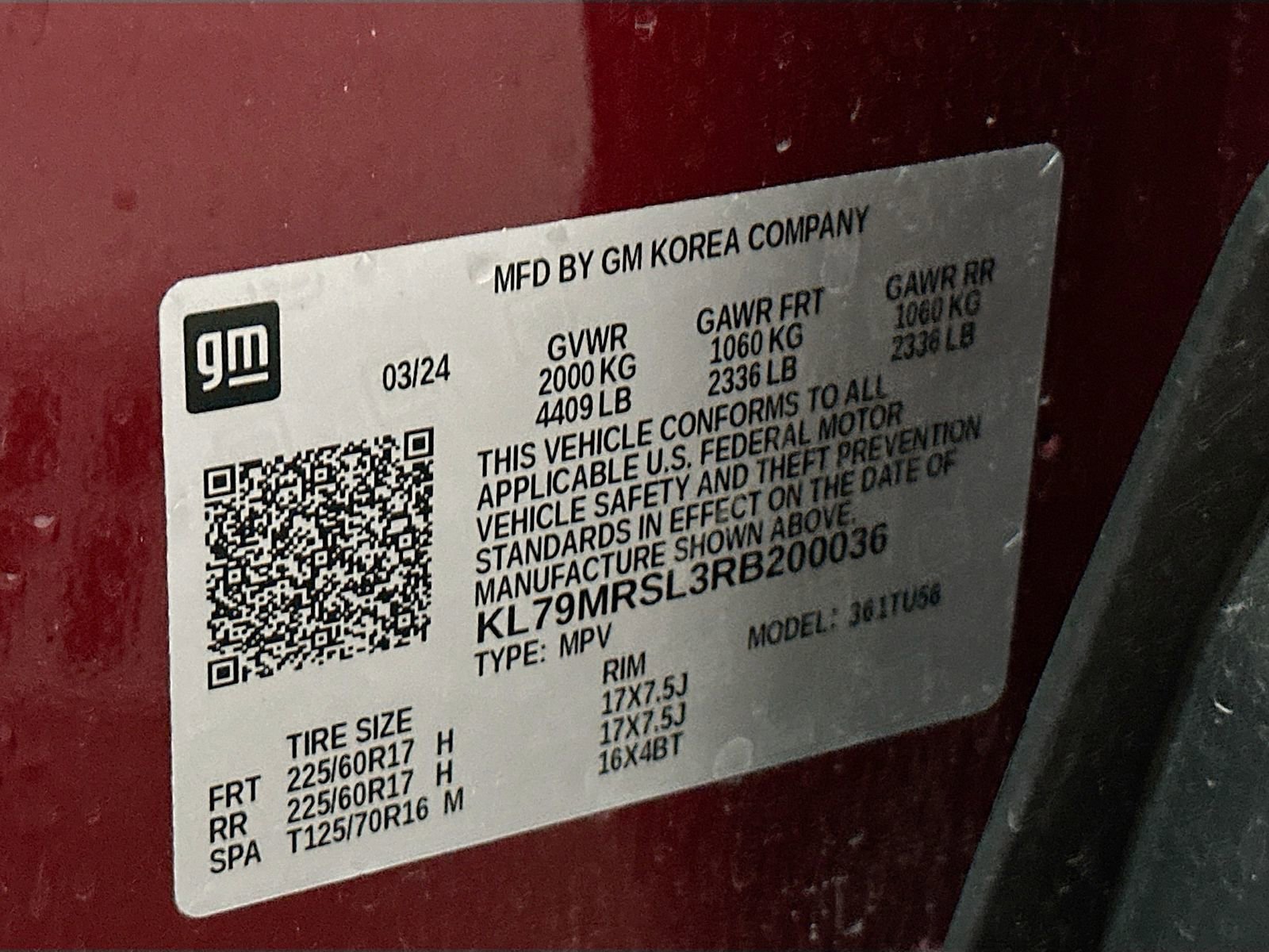 Used 2024 Chevrolet TrailBlazer LT w/ Convenience Package image 31