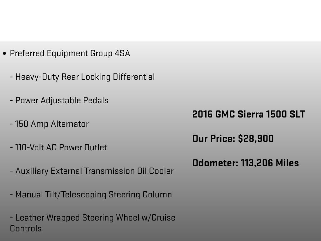 Used 2016 GMC Sierra 1500 SLT w/ All-Terrain Package AWD/4WD image 18