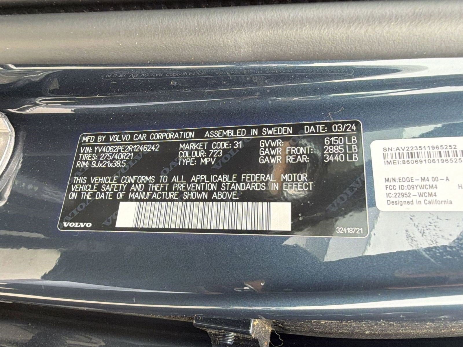 Used 2024 Volvo XC90 B6 Plus w/ Protection Package Premier AWD/4WD image 21
