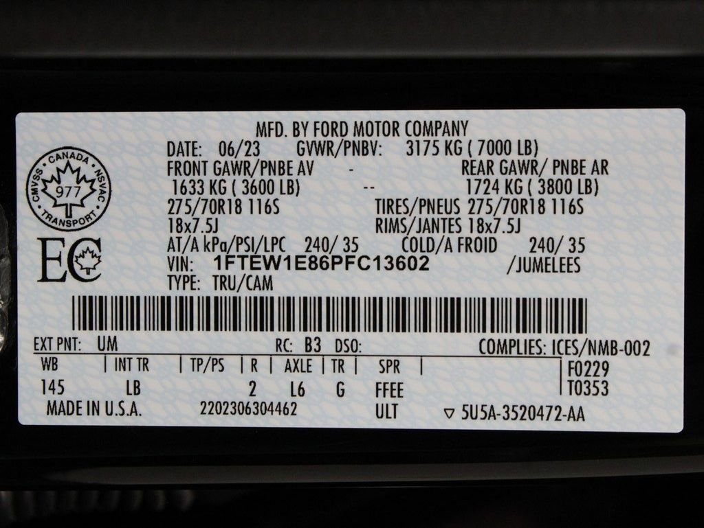 Used 2023 Ford F150 Tremor w/ 360 Degree Camera Package image 74