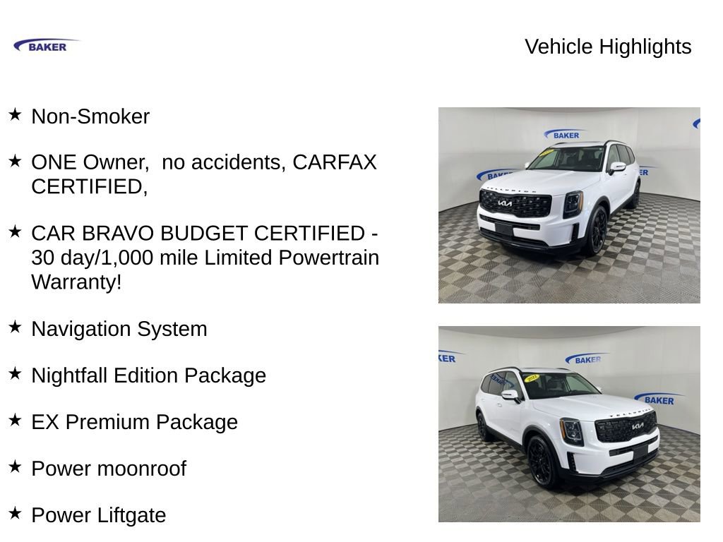 Used 2022 Kia Telluride EX w/ EX Premium Package image 4