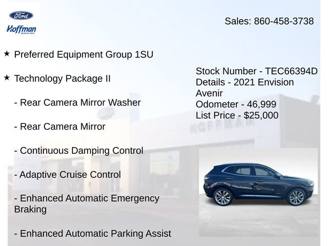 Used 2021 Buick Envision Avenir w/ Technology Package II image 5