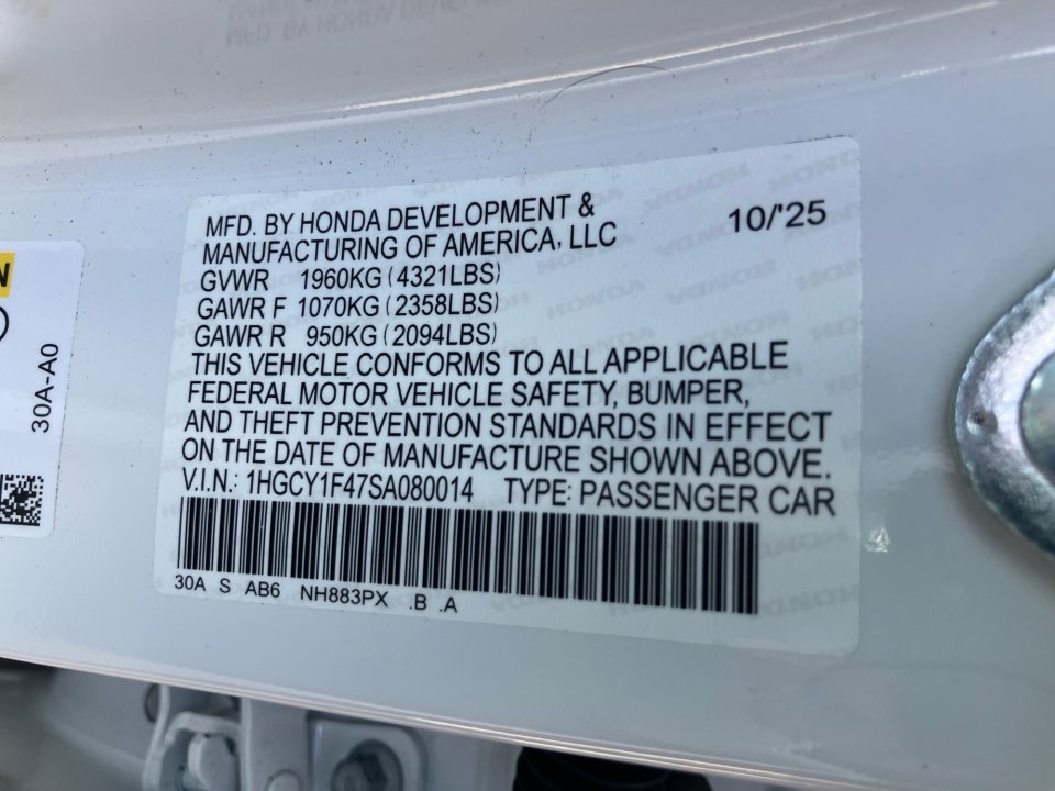 Certified 2025 Honda Accord SE image 39